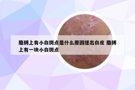 胳膊上有小白斑点是什么原因搓出白皮 胳膊上有一块小白斑点