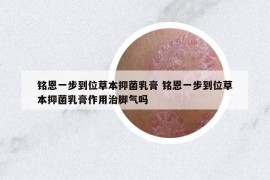 铭恩一步到位草本抑菌乳膏 铭恩一步到位草本抑菌乳膏作用治脚气吗