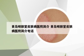 青岛明肤堂皮肤病医院简介 青岛明肤堂皮肤病医院简介电话