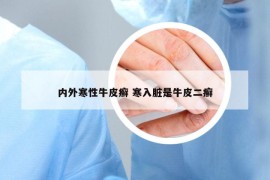 内外寒性牛皮癣 寒入脏是牛皮二癣