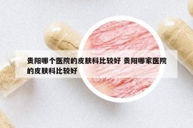 贵阳哪个医院的皮肤科比较好 贵阳哪家医院的皮肤科比较好