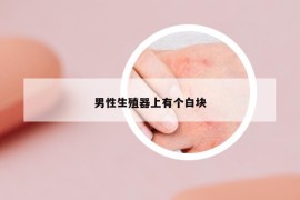 男性生殖器上有个白块