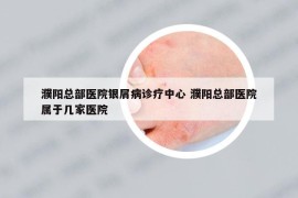 濮阳总部医院银屑病诊疗中心 濮阳总部医院属于几家医院